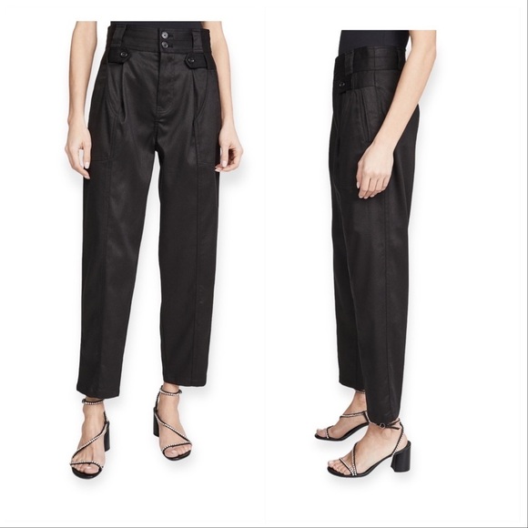 Nili Lotan Hannah Black high-rise cropped pants, Size 6 - Picture 2 of 16